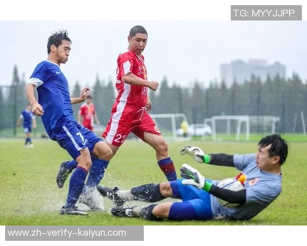 雨中足球场景展现激情与挑战的完美结合